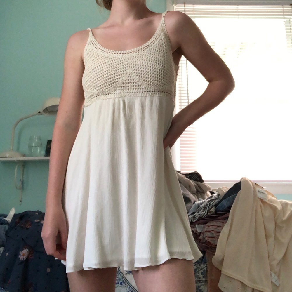 Crochet white dress from LF!